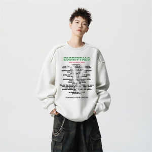 得物供货、重磅420克现货 圆领卫衣宽松HD019-1-WY2616LL-P35图片