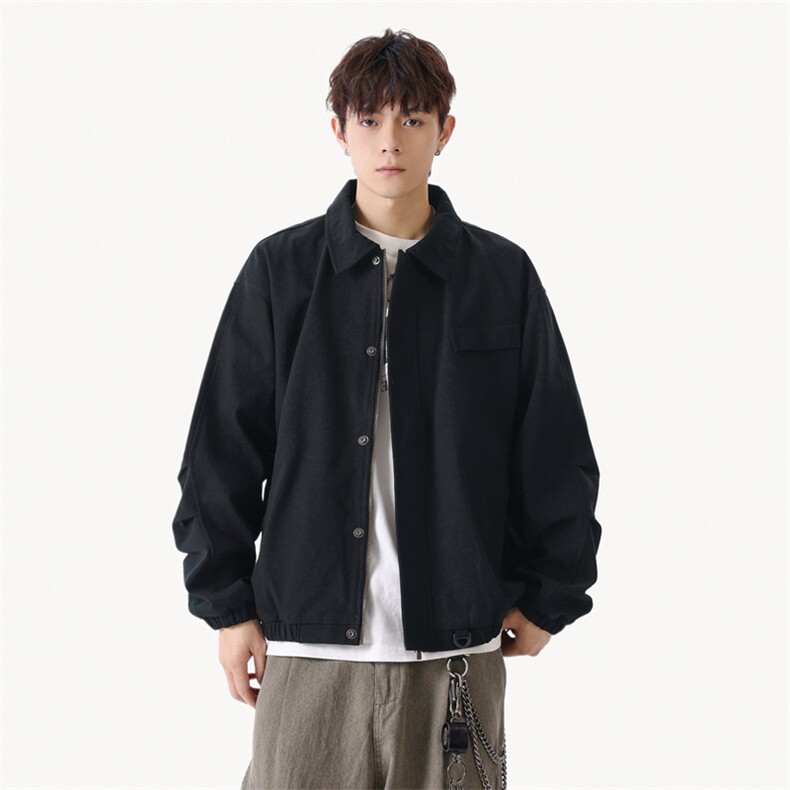 美式复古翻领外套男士秋季新款休闲高端行政夹克JK02560-P85,男装夹克,星座308B-2
