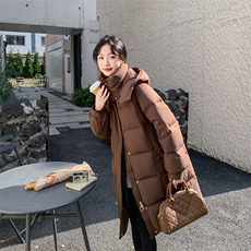鹅绒羽绒服中长款外套，2C011-895-P315-K415，女装羽绒服，2C011