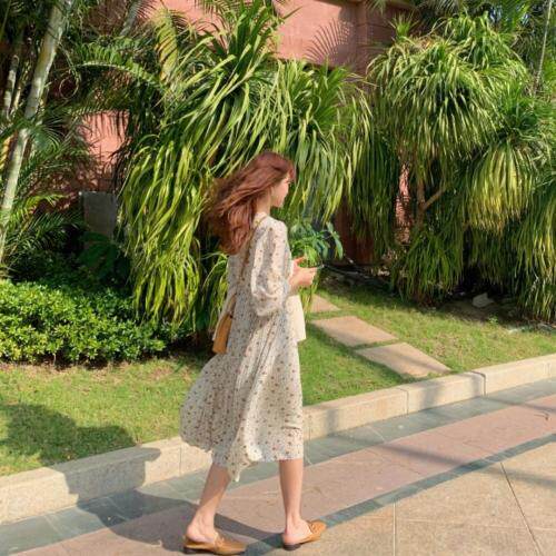 【现货】春季百搭韩版碎花连衣裙，女装连衣裙，郭郭家