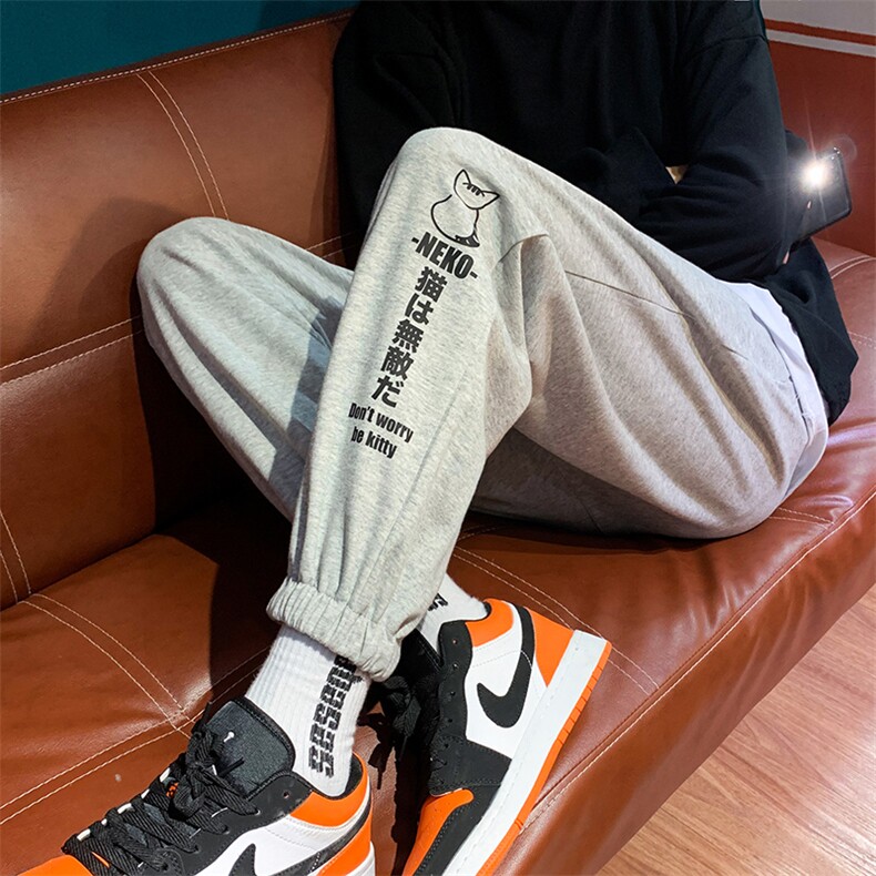 休闲裤子男2024春秋韩版潮流束脚修身时尚薄款长裤A161-G231-P35，男装休闲裤，电商A161-2