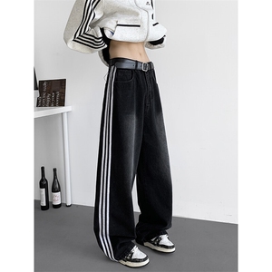 2025春装三杠水洗牛仔裤212-1-QNK053-P42图片