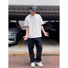 【网图现货】美式宽松复古T恤男T037/P30，男装T恤，星座205-3
