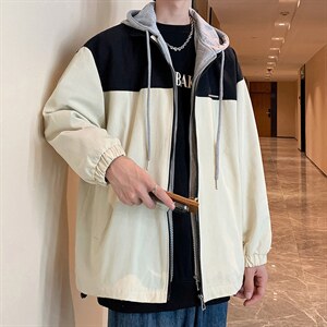 2021新款秋季韩版港风休闲外套潮流男生工装夹克上衣 W1239-P53图片
