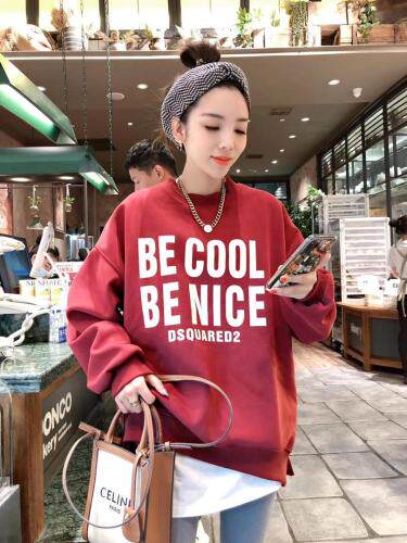 欧版字母加绒卫衣，女装卫衣/绒衫，一杭