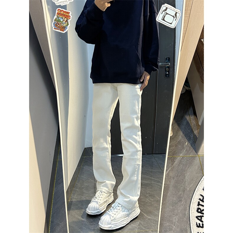 B221美式ins高街暗黑小众修身弹力休闲牛仔裤LK23010-P60控78,男装牛仔裤,电商B221