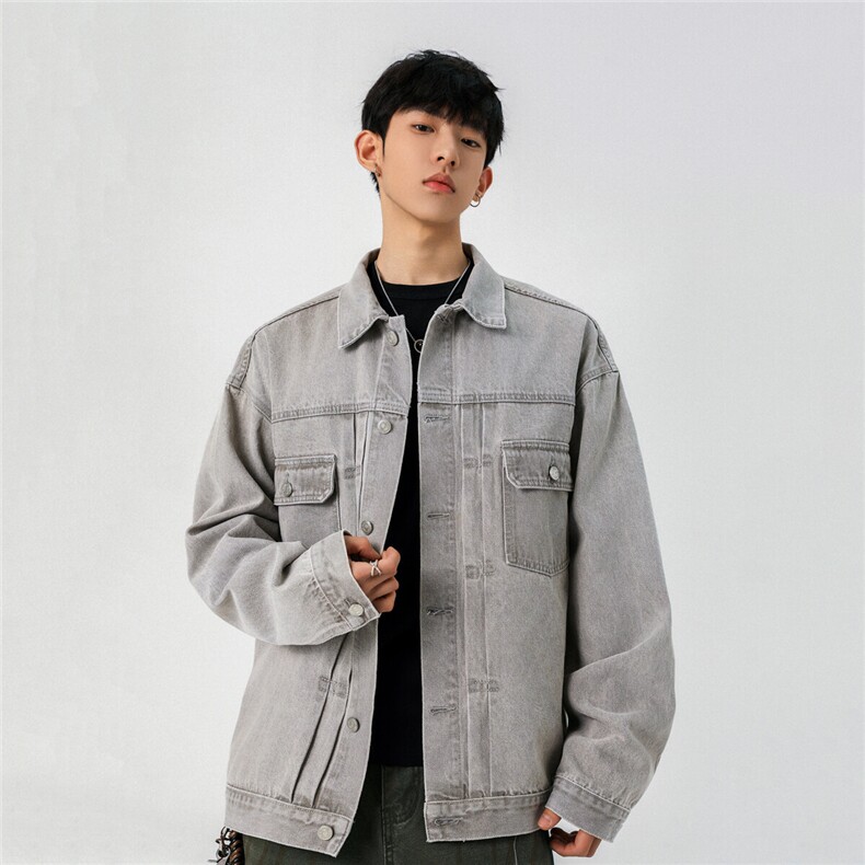 25款抖音品质牛仔夹克宽松韩版工装潮流水洗外套N995/P98148,男装夹克,星座202