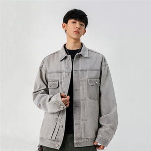 25款抖音品质牛仔夹克宽松韩版工装潮流水洗外套N995/P98 148图片