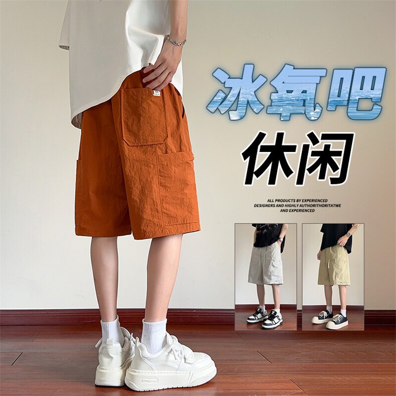 抖音品质夏季短裤五分裤子工装美式潮流男A146-GY528特p25量大优,男装牛仔裤,HDA146