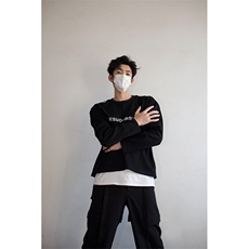 明星私服现货春款飞机扣不对称双肩设计打底T恤潮流高街卫衣P55，男装卫衣，电商B319