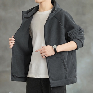 双面奥粒绒400克加绒加厚连帽冬季卫衣男0905-P46 5XL-8XLP52图片