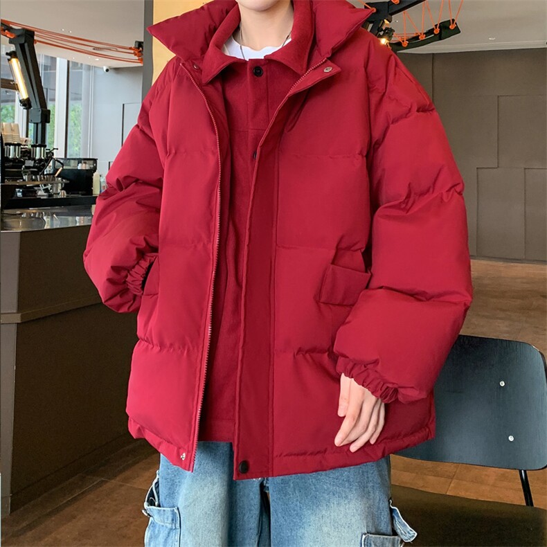 ！2024冬季新款男士假两件棉服加厚保暖棉衣外套MY1248特P85图片