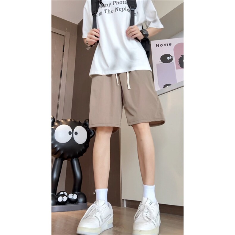 夏装透气网眼拼接休闲短裤男运动裤宽松冰丝短裤K1009P35,男装牛仔裤,电商C323