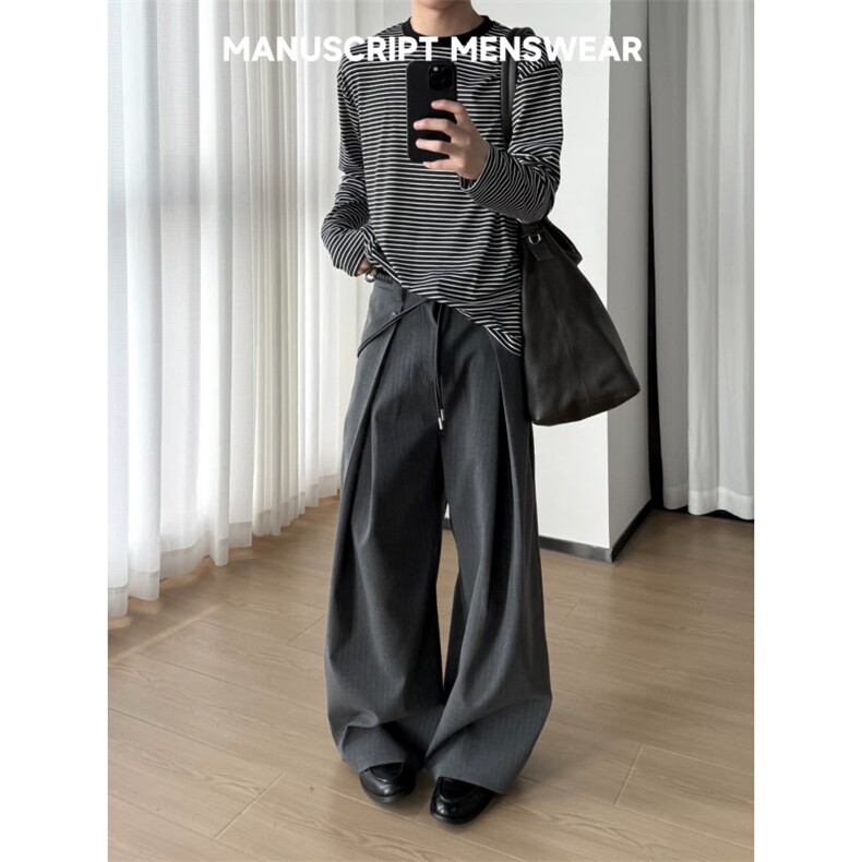 cleanfit微喇叭西装裤男季裤子H904-P55,男装西服套装,星座1109-4
