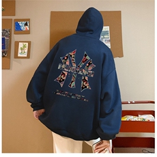 抖音供货、重磅360克现货加绒印花连帽卫衣HD019-1-LMWY4499-P40，男装卫衣，电商019-1