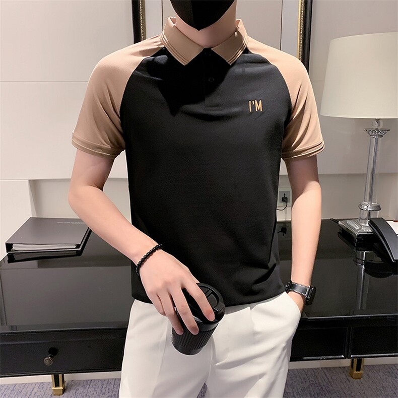 23夏季小伙简约休闲POLO衫男刺绣保罗衫301A-1/PL62/P50,男装Polo衫,星座301A-1