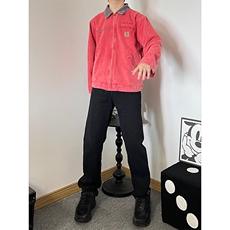 美式微喇牛仔裤男直筒宽松vibe裤子A080-9601-P40，男装牛仔裤，电商A080