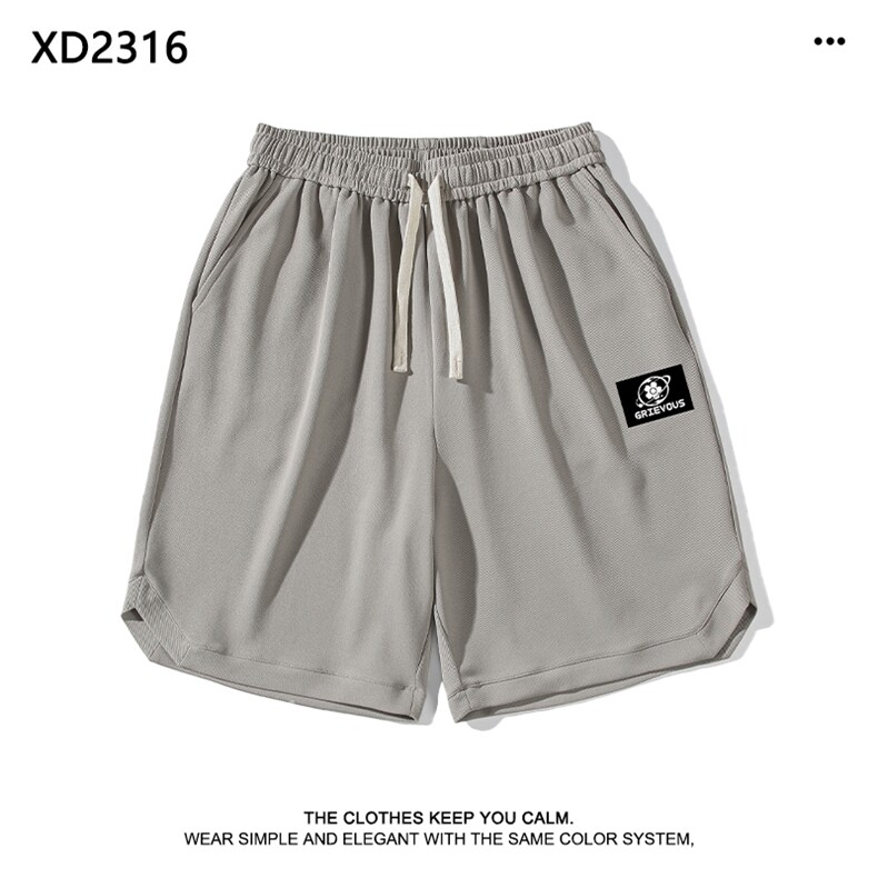 夏季薄款冰丝透气百搭潮流运动五分裤XD2316特批35图片