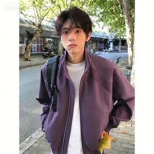 高级感新款解构通勤立领棒球服男春秋季有内袋保暖棉服潮牌夹克图片