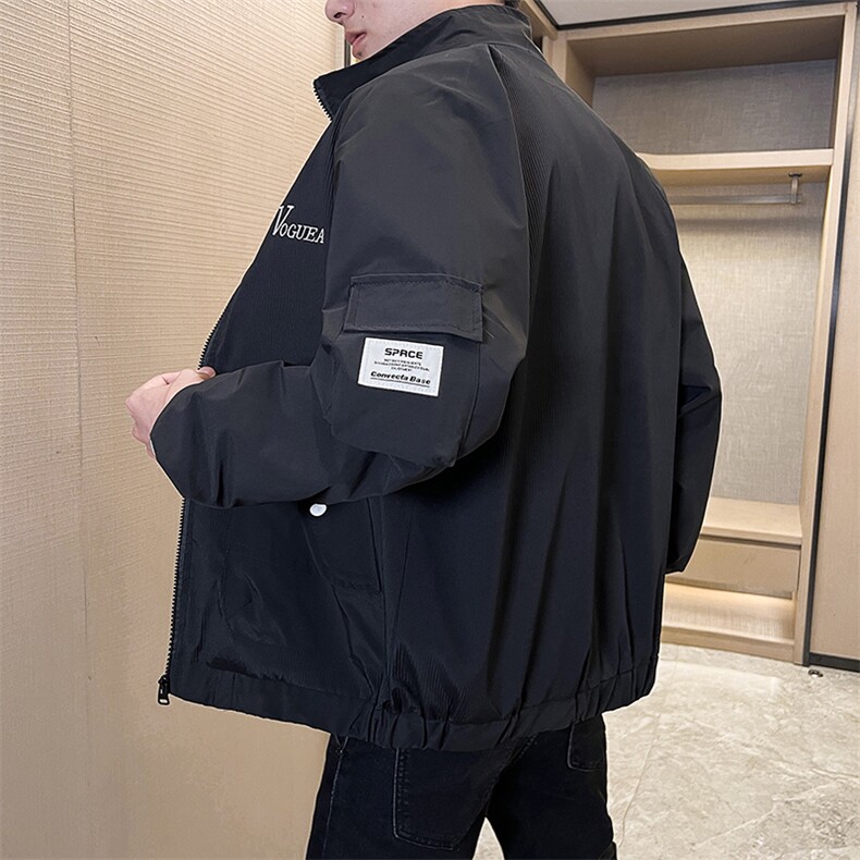 店主风-冲锋衣春秋季新款工装立领长袖夹克外套8602P95,男装夹克,电商A203-1