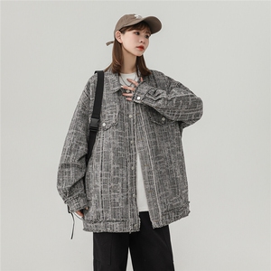 中性风牛仔夹克外套 JK9004-P88128，85%棉15%聚酯纤维现货图片