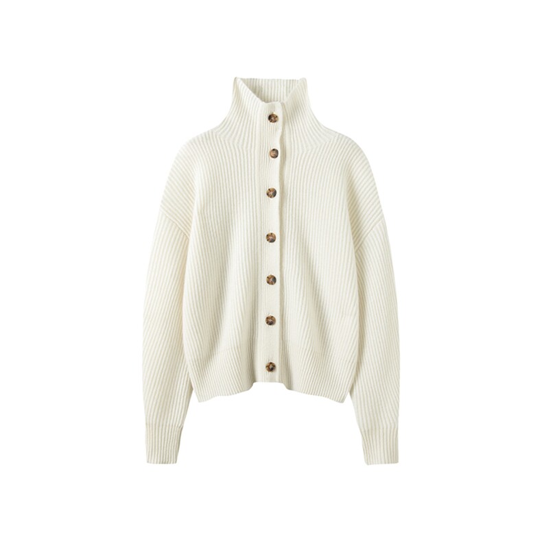 时尚百搭羊绒高领开衫外套温暖舒适秋冬必备单品，女装羊绒衫，东业羊绒