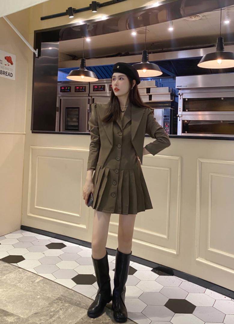 小披肩西装连衣裙，女装西装，柏多伊俪