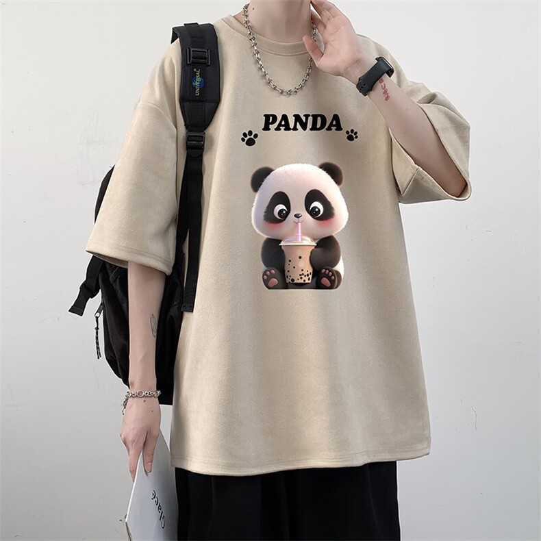 麂皮绒短袖t恤男大码半袖男 JD82417-P25图片