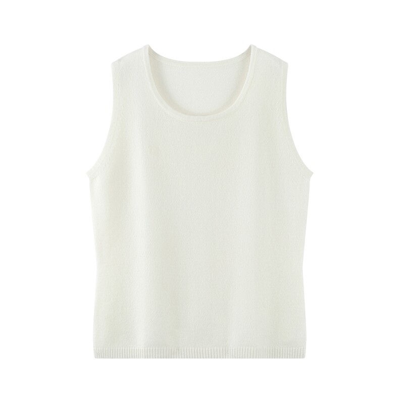 2025秋冬百搭圆领羊绒背心，女装羊绒衫，绒默