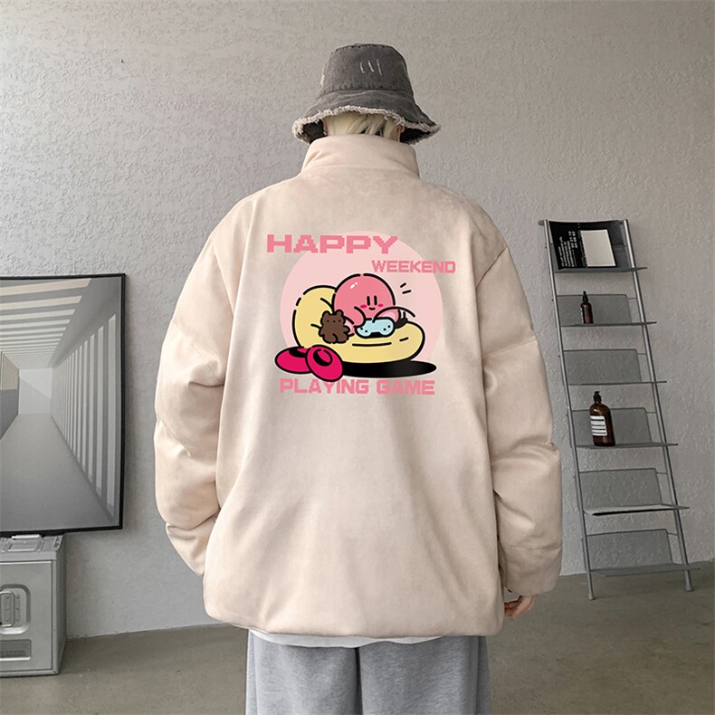 麂皮绒棉衣男大码立领棉袄子男羽绒棉服JM87313-P110,男装棉衣,电商A040