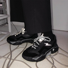 秋冬ins复古反光运动鞋男chic网红增高老爹鞋@@@B253-Y237-P65，男鞋低帮鞋，星座814A（原电商B253）