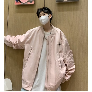 工装棒球服外套男春秋季新款拉链多口袋夹克上衣男生2401 P63图片