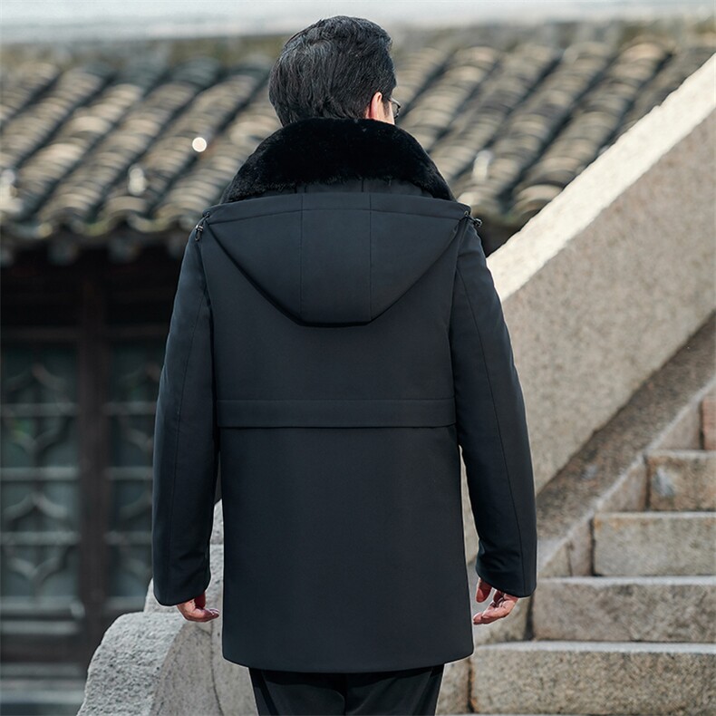 男装可脱卸羽绒内胆棉服冬季新款加厚保暖外套中年男士休闲棉衣,男装棉衣,电商B212（原钱塘6029）
