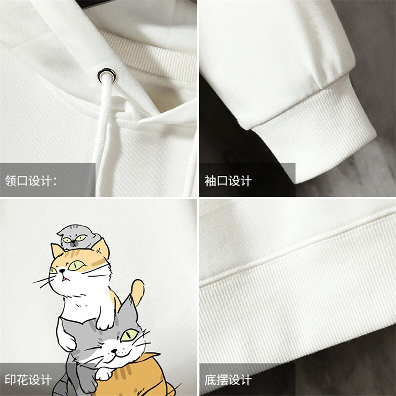 WY2081-P40纯连帽卫衣男大码运动帽衫宽松薄外套水泥墙挂拍,男装卫衣,电商A040A