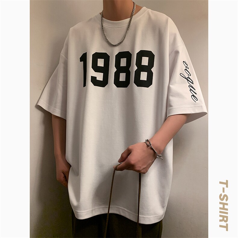 冰氧仿棉短袖港风暖光夏季休闲百搭刺绣纯色男上衣TC3147-P22控48,男装T恤,星座717