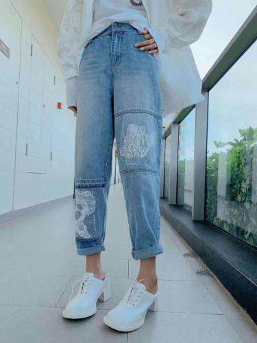 2121春装重工牛仔裤，女装牛仔裤，柚格