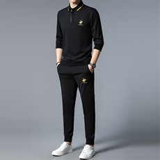 S30711-2钱塘2020-2春秋薄款时尚休闲帅气中青年男士套装P132，男装休闲套装，钱塘207-2