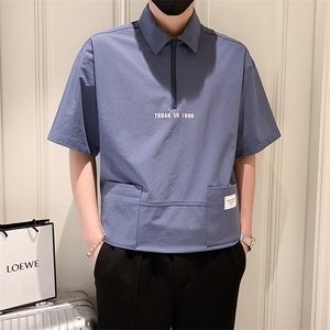 23年夏季男士翻领T恤 A210-8035-p48 90%锦纶 10% 氨纶图片