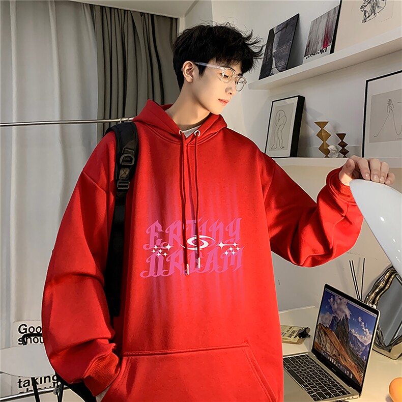 M-5XL秋季大码加厚连帽卫衣380克重磅套头外套男 RH6216-特P35图片