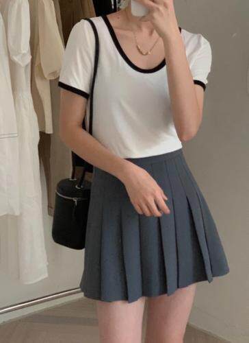 百褶裙，女装，嫒可儿