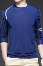 LB85121-5803春夏新款冰丝长袖男速干衣弹力宽松运动休闲体恤P50，男装T恤，电商B360