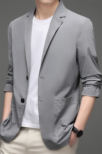 D2118夏季男士户外防晒衣皮肤衣长袖休闲西服外套超薄防晒服P138,男士休闲外套夏季搭配图片