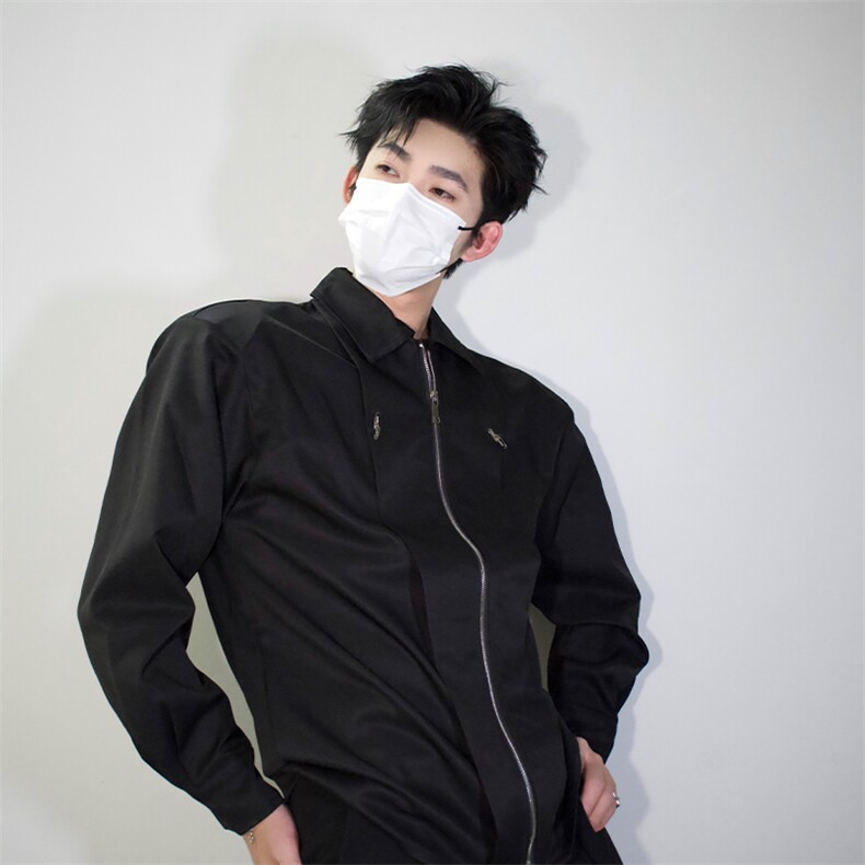 cleanfit解构衬衫外套机车美式休闲打底时尚潮流拼接设计衬衫P55,男装T恤,电商B319