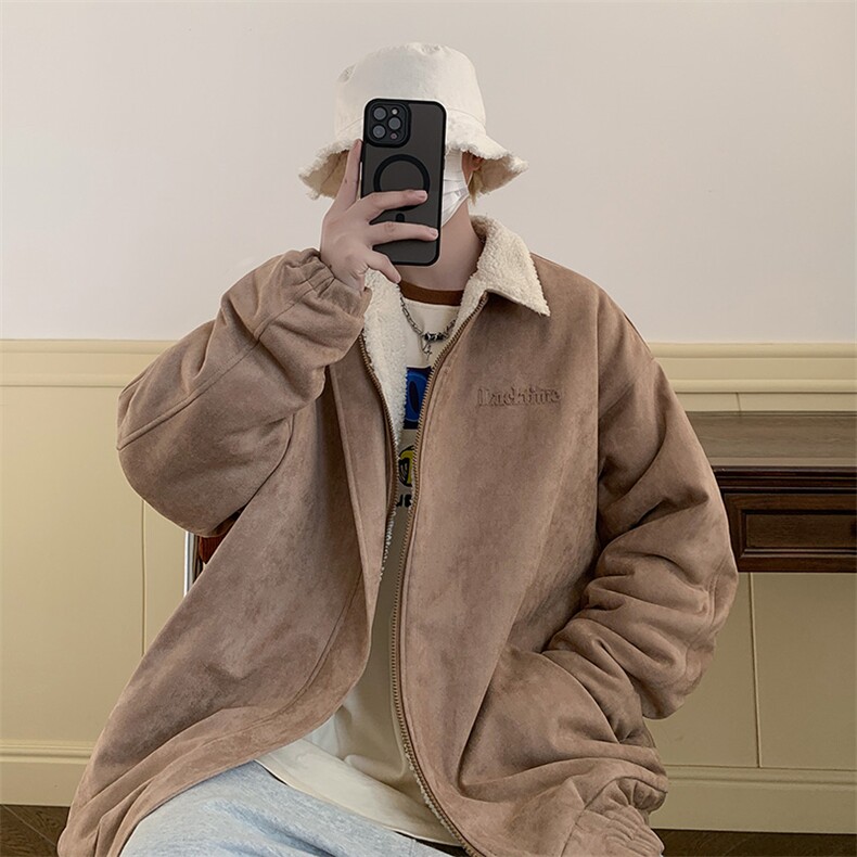 机车夹袄加厚棉服痞帅外套大码港风棉衣美式1016-1W90P128K158,男装棉衣,星座1016-1（原电商B408-1）