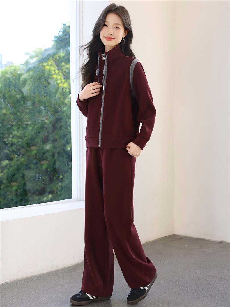 妈妈秋装2025新款休闲运动服套装洋气卫衣中年外套女春秋两件套,女装套装/套裙,涵誉