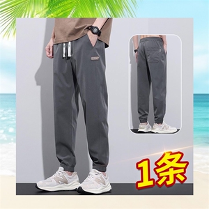 新休闲裤男夏百搭宽松运动裤子外穿工装潮流束脚长裤子MK011 P25图片
