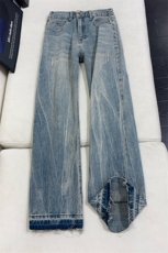 B221美式ins高街暗黑宽松直筒牛仔裤LK25498-特P45控78，男装牛仔裤，电商B221