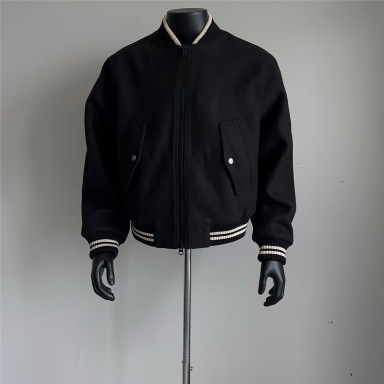 【有货】DJK945-P63美式重磅斜纹廓形时装短款棒球服外套棉衣男潮,男装棉衣,星座603-2