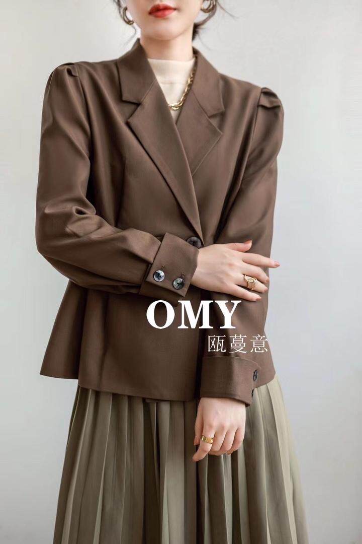 现货！收腰西装外套，女装西装，OMY 瓯蔓意