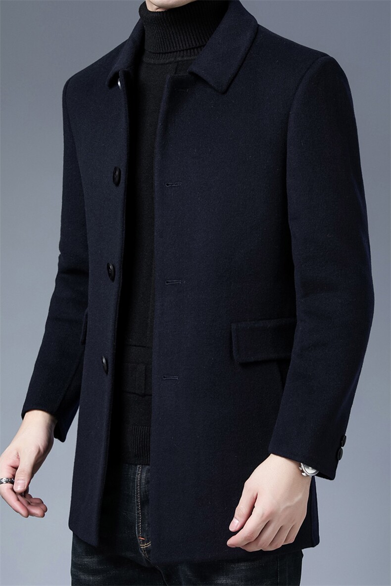 M2105钱塘2020-3双面呢羽绒服大货稳定主推长期款P375,男装毛呢大衣,钱塘207-3
